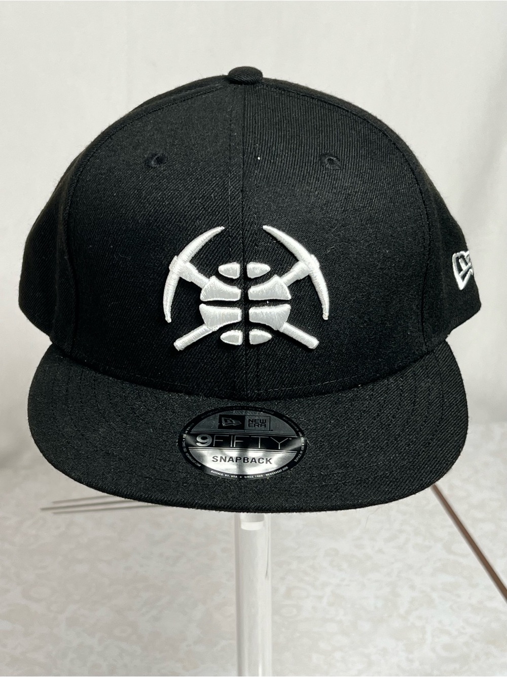 New Era 9FIFTY Denver Nuggets Black &White NBA Basketball Snapback Hat Cap